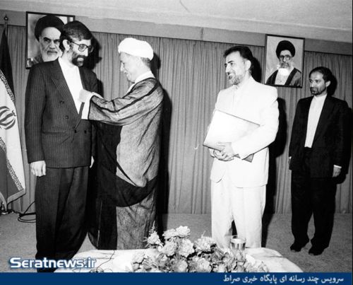 نشان هاشمی بر سینه حدادعادل (عکس)