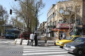 مراحل پایانی ساخت تونل زیر گذر چهار راه ولیعصر