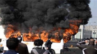10 کشته در حمله تروريستها به اتوبوس وزارت دارايي سوريه