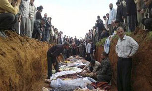 کشف گور جمعي در شهر حمص سوريه