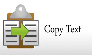 COPY متن، بدون باز كردن فايل متني