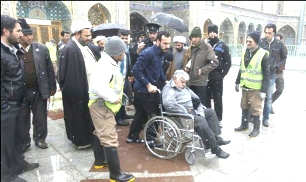 درگذشت زائرحرم حضرت معصومه،زیربارش برف +عکس