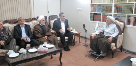 دیدار معاون رییس جمهور با شیخ حامی جریان فتنه در قم+تصاویر