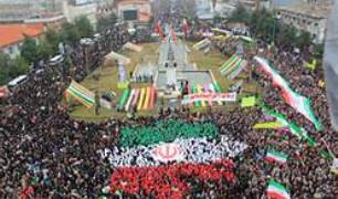 آغاز راهپیمایی پرشور مردم گیلان
