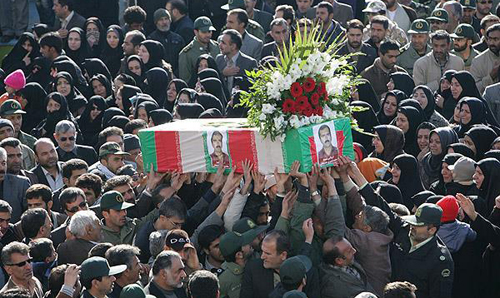 در گلستان شهدای هفشجان آرام گرفت
