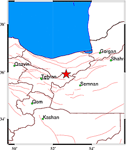زلزله 2.7 ریشتری تهران را لرزاند+ جزئیات