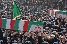 بازگشت پیکر مطهر شهدای ایران از شلمچه به خاک میهن
