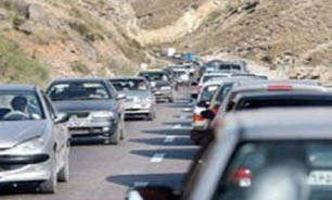 ترافيك نيمه سنگين در محور كرج - چالوس