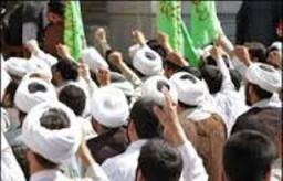 تجمع طلاب استان چهارمحال و بختیاری در اعتراض به هتک حرمت مرقد حجر بن عدی