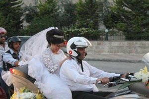 موتور عروس!  +عکس