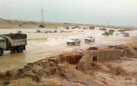10 حلقه پل بر اثر سیل در بهمئی تخریب شد