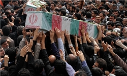 پیکر بسیجی شهید پوریوسفی در رفسنجان تشییع شد