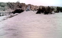 رودخانه "اهرچای" مشگین‌شهر طغیان کرد