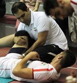 آرمین تشکری مصدوم شد