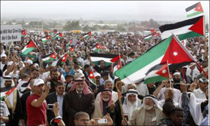 تظاهرات ضدصهیونیستی هزاران فلسطيني در "بئر السبع"