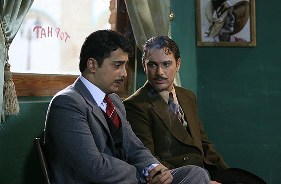 صحنه به راه افتادن سیل در شهر سامان مقابل دوربین می رود