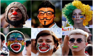 مخالفان رنگی جام جهانی فوتبال در برزیل+عکس