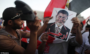 تظاهرات حامیان "مرسي" در شهر الجيزه