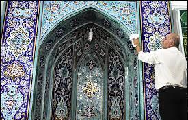غبار روبی مساجد در شهرستان دامغان