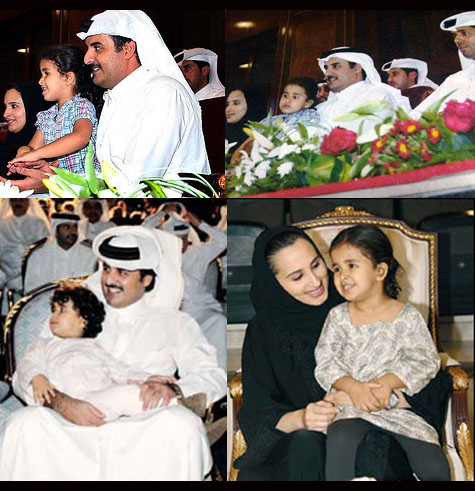 امیر جوان قطر و همسرش+عکس