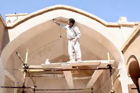 تزئينات مسجد تاريخي دژگان مرمت مي‌شود