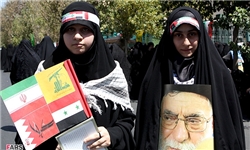 برپایی ایستگاه فرهنگی در مسیر راهپیمایی روز قدس/ حضور دانش‌آموزان پیشتاز و فرزانه