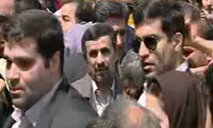 حضور رئیس‌جمهور در راهپیمایی روز قدس + فیلم