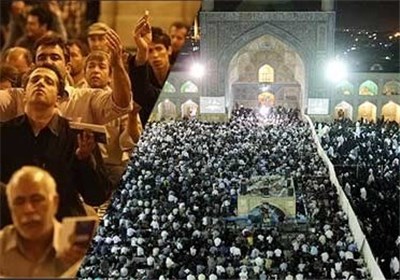 امشب از تمام واژگان جوشن بندگی می‎بارد / آمده‎ام تشنه‎تر از همیشه تا قدر نصیب دلم کنی