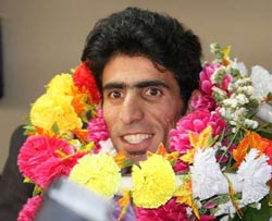 استقبال از قهرمان جهان در کرمان