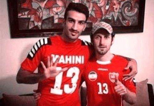 عکس/کُری خلعتبری با پیراهن پرسپولیس