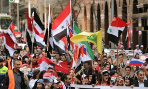 مشارکت دهها هزار نفر در مراسم صلح سوریه