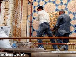 آغاز طلاکاری 3 ایوان حرمين كاظمين با مشارکت خراسانی‌ها