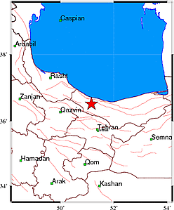 وقوع زمين لرزه در استان مازندران + جزئيات