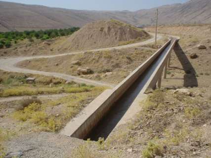 بهره برداری از پروژه بند انحرافی و کانال انتقال آب روستای کنازق نمین آغاز شد