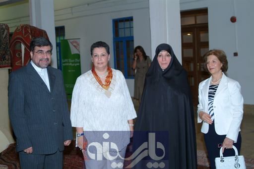 جنتی و همسرش در یک مراسم  خارجی /عکس