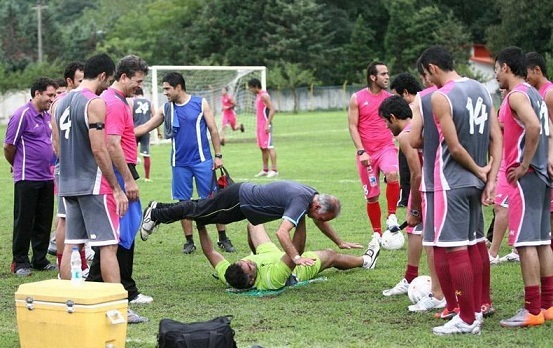 عکس: تمرین دادن جالب عابدزاده
