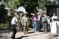 تخریب ایست بازرسی کنسولگری آمریکا در" قزاقستان" توسط بازنشستگان نظامی