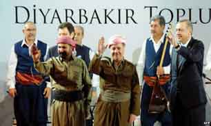 اردوغان و بارزاني بر ادامه روند حل مسئله کردها در ترکيه تاکيد کردند
