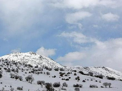 بارش برف پاییزی درارتفاعات مهاباد