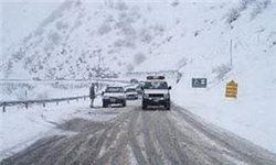 بارش برف در گردنه‌های شمال و غرب کشور