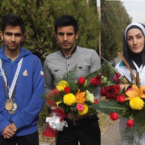 استقبال از ملی پوشان زنجانی اعزامی به مسابقات آسیایی تیراندازی