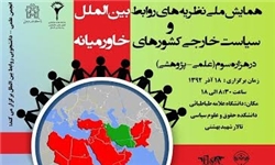 همایش "نظریه‌های روابط بین‌الملل و سیاست خارجی کشورهای خاورمیانه" برگزار می‌شود