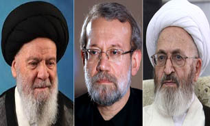 دیدار علی لاریجانی با حضرات آیات عظام موسوی اردبیلی و سبحانی