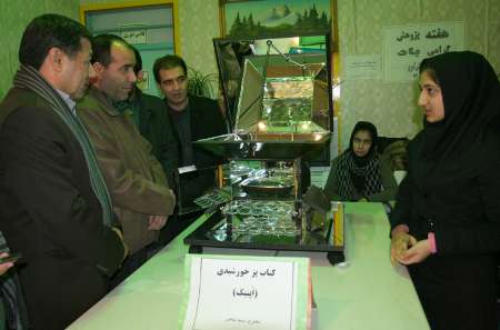 ساخت کباب پز خورشیدی توسط دانش آموز مخترع پارس آبادی