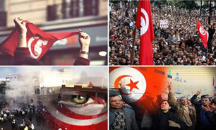 مقر جنبش النهضه در تونس به آتش كشيده شد