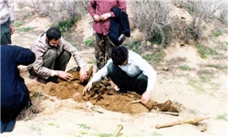 پیکر شهیدی که در کوله‌پشتی جا شد