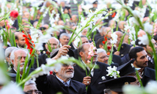 مرقد مطهر حضرت معصومه(س) گلباران شد