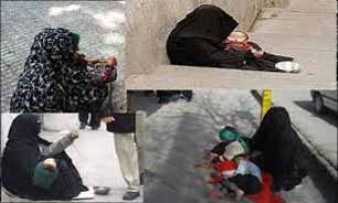 ۲۵ درصد گدایان تهران" زن "هستند!