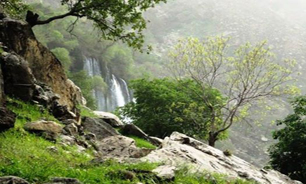 تنها آبشار زیبای خاورمیانه در قاب تصویر