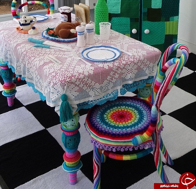 خانه ای از جنس بافتنی +عکس